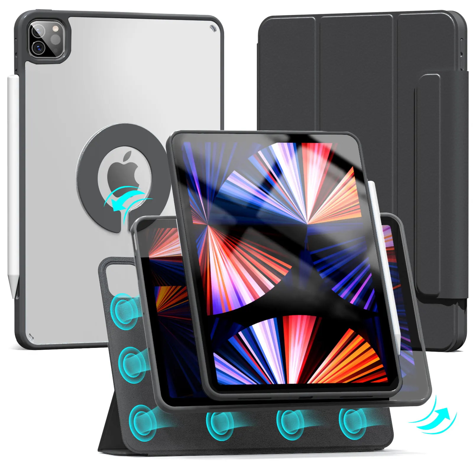Smart Case MAGNETICO Rotativo 360°